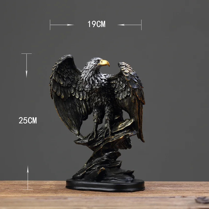 Eagle Statue Resin Ornament, Home Decor Office Decor Statue, Symbol of Wealth Freedom Power, Birthday Holiday Gift