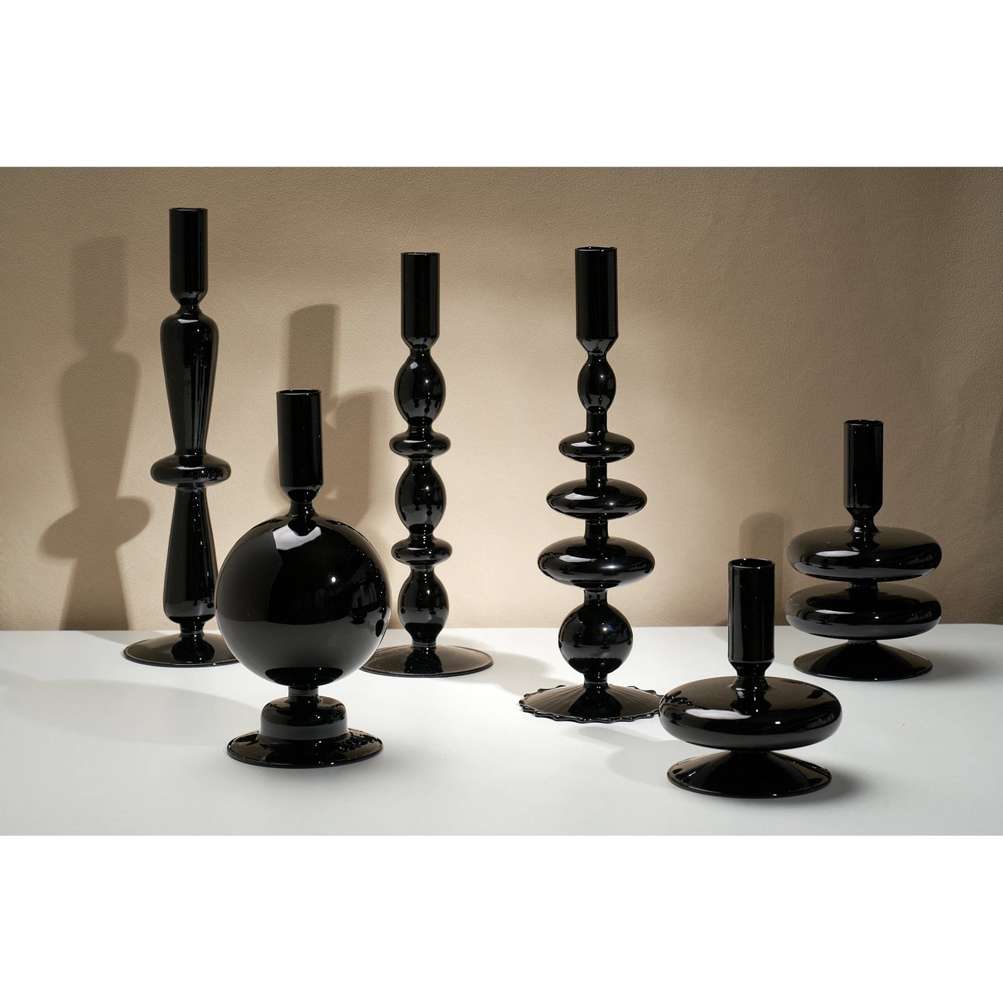Black Modern Glass Candle Holders Choose From Our Exclusive Range To Find The Perfect Fit for Your Style.