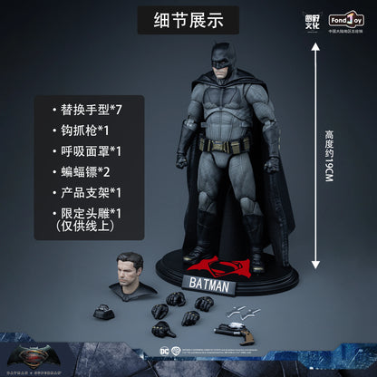 FondJoy Original DC 1/9 Justice League Superman Batman Joker Harley Quinn Wonder Woman Victor Stone Aquaman Action Figures Gift