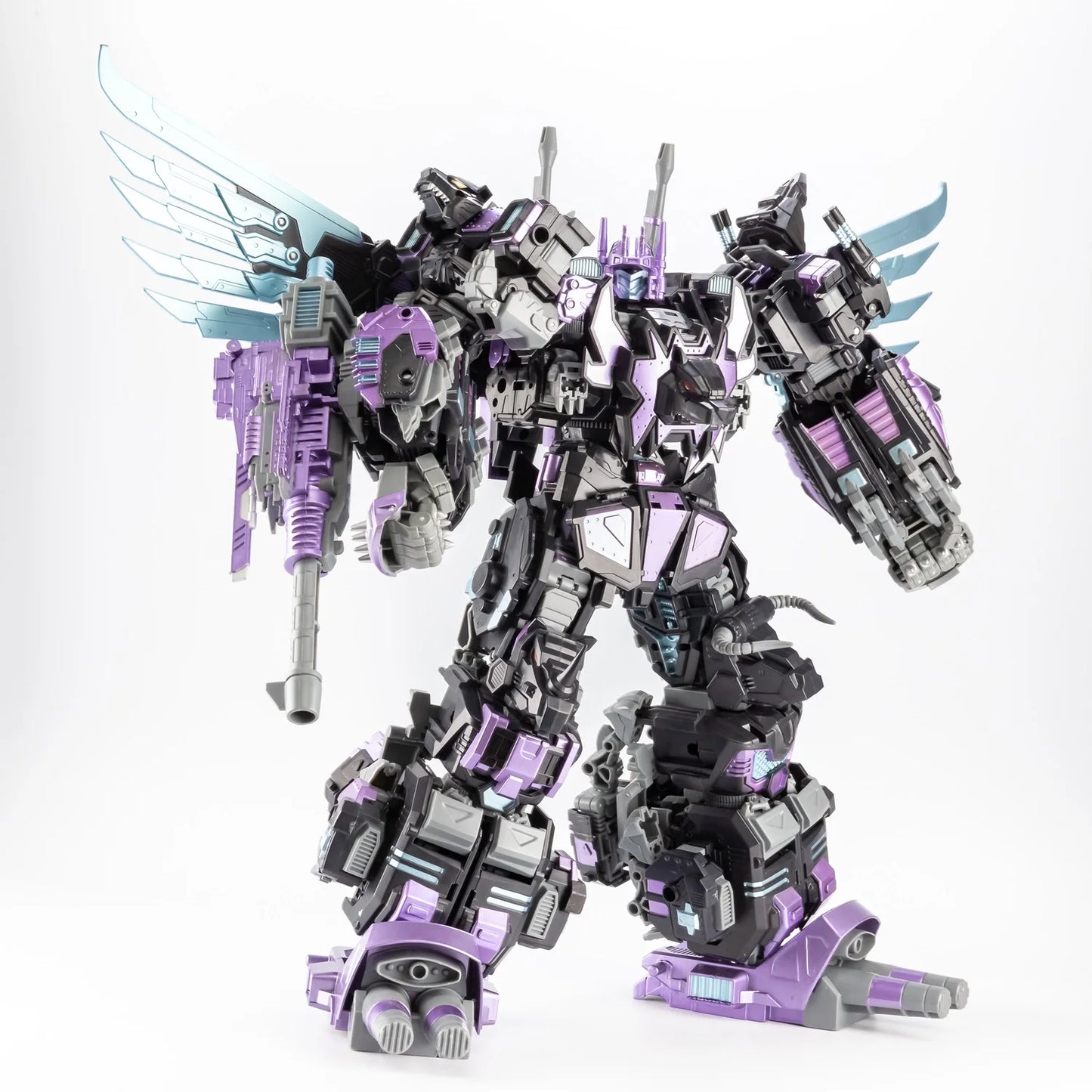 Jinbao Transformation Dark Predaking Feral Rex 5 in 1 Oversize MMC black Action Figure Toy Oversize
