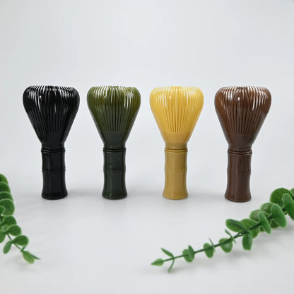 Matcha Plastic tea Whisk, Matcha Whisk with Matcha Whisk Stand, Food Grade Matcha Whisk, Resin Matcha Whisk Chasen, Brush Handcr