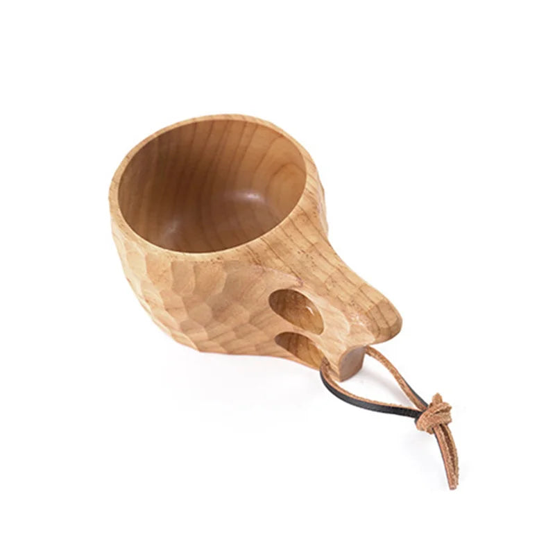 Nordic Portable Wood Coffee Mug Rubber Wooden Tea Milk Cups Water Drinking  Mugs Drinkware Handmade Juice Lemon Teacup Gift