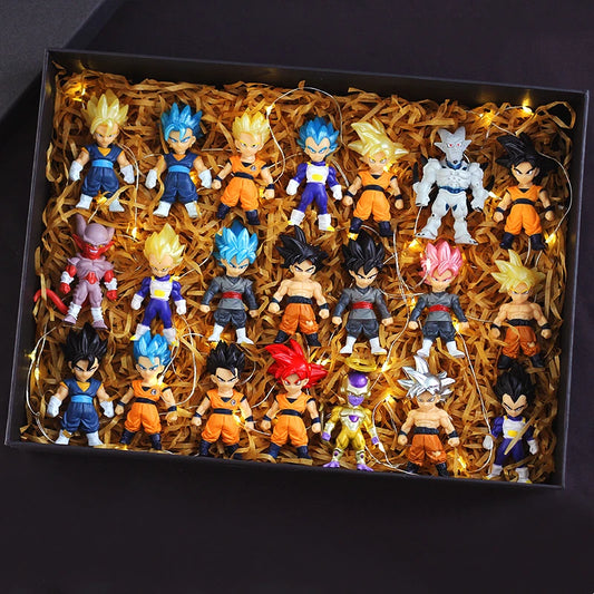 Dragon Ball Z Super Saiyan Son Goku Son Gohan Vegeta Broly Piccolo Majin Buu Action Figure Set Anime Figurines Model Gifts Toys