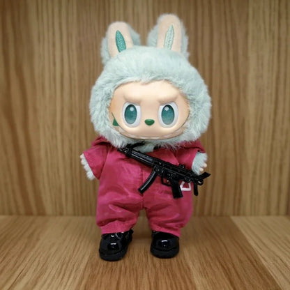 17cm Doll Clothes Outfit Accessories for The Monster Korea Kpop Lafufu Idol V1 V2 V3 Commando Jacket Clothing Pendant