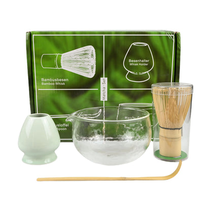 4PCS/Set Japanese-style Matcha Bowl , Spoon, Tea Whisk, Perfect Gift For Ceremony, Traditional Decoration