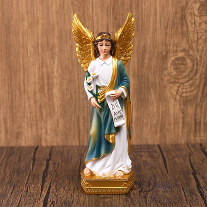 YuryFvna Resin  Angel God Statue Wing Girl Figurines for Interior Home Living Room Tabletop Decoration Accessories