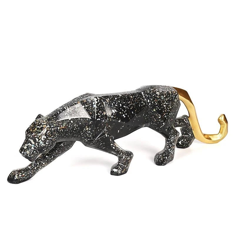 Nordic Creative Resin Crafts Ornaments Office Study Lucky Animals Leopard Decorations Fashion Gifts