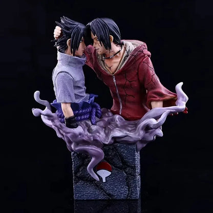 17cm Naruto Anime Figure Uchiha Sasuke Itachi Action Figures Brother Reconciliation GK Figurine PVC Collectible Model Doll Toys