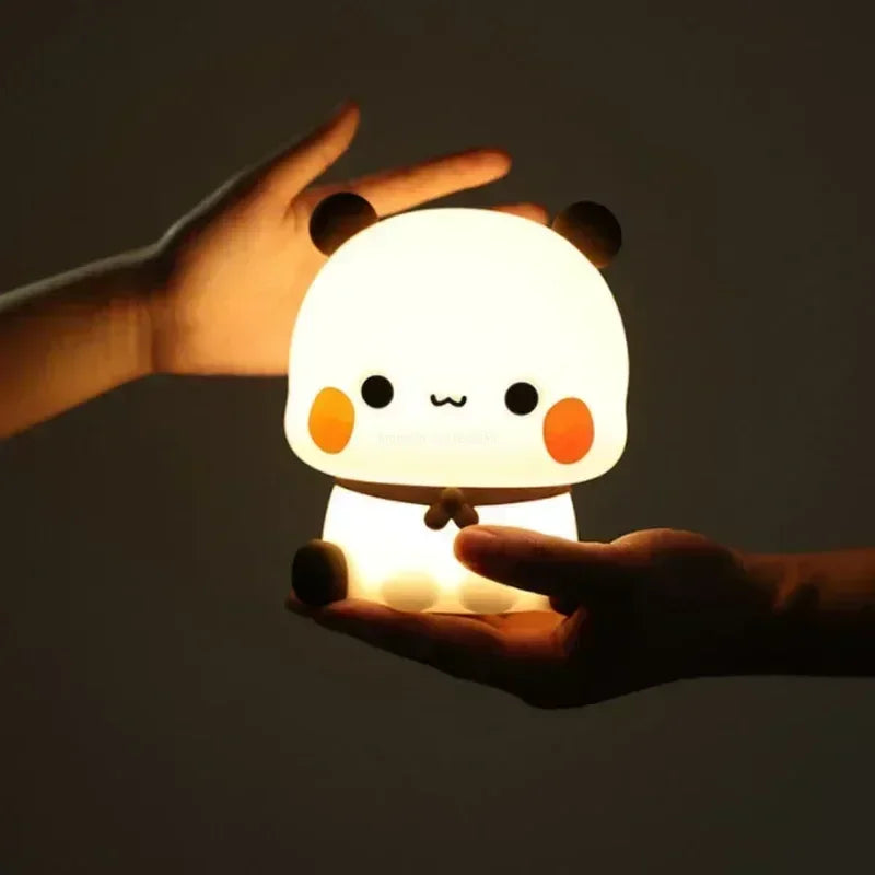 Led Night Light Bear Panda Bubu And Dudu Lamp Cute Cartoon Nightlight  Toys Gifts Animal Peripheral Bedroom Decorative Living