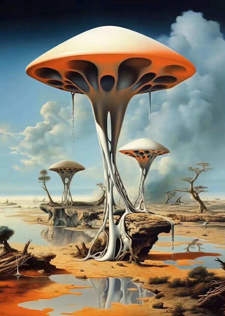 Surrealism Salvador Dali Posters and Prints Wall Art Canvas Painting Abstract Picture for Living Room Home Decoration Cuadros