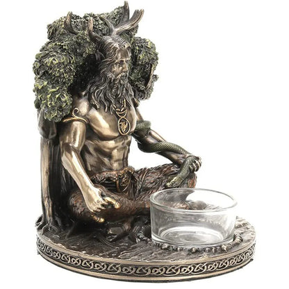 Ancient Rome Cernunnos Sitting Statue Sculpture Celtic God Candles Holder Mythology Goddess Desktop Home Decor Crafts Figurine