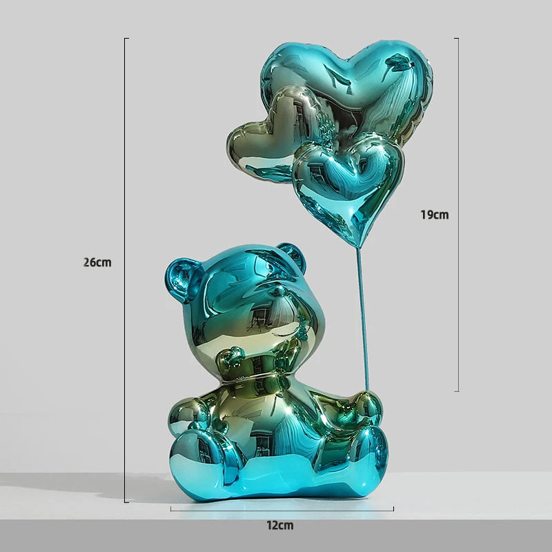 Bear Figurine Home Decor Nordic Modern Animal Figurines For Interior Creative Office Living Room Home Decoration Accessories