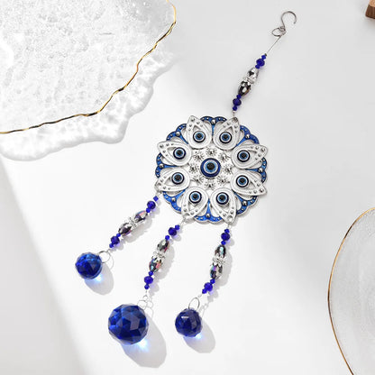 Sun Catcher Crystal Suncatcher Hanging Glass Prisms Wind Chimes Light Catcher Butterfly Wind Pendants for Car Garden Decorations