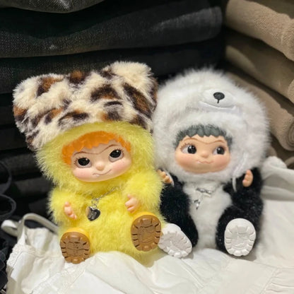 Wakuku Blind Box Fuzzy Trendy Fun Party Series And Wakuku Panda Elevator Action Figure Doll Bag Surprise Bag Pendant Doll Gift