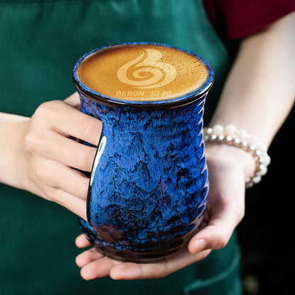 1Pc, 500ml Creative Ceramic Coffee Cup, Kiln Changed Pottery, Cute Tea Cups, Kung Fu Teacup, Wholesale