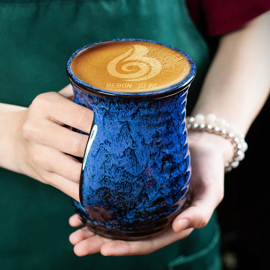 1Pc, 500ml Creative Ceramic Coffee Cup, Kiln Changed Pottery, Cute Tea Cups, Kung Fu Teacup, Wholesale