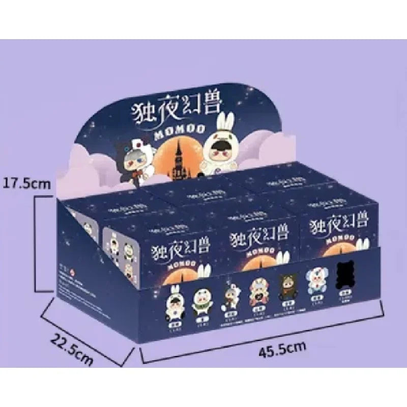Momoo night magic animal wool vinyl blind box mystery box Caixa Caja dolls gift anime action figure toys