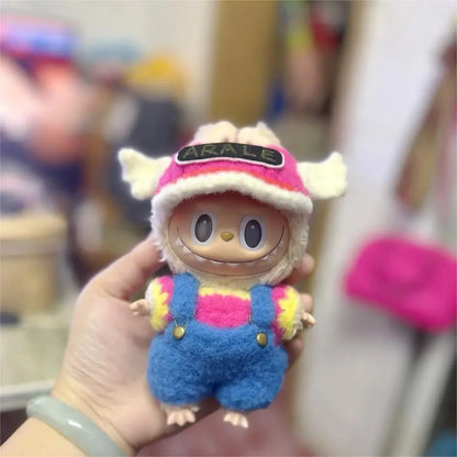 Hot High Quality Lafufu Doll Figure Fashion 17cm Clothes Only Model Doll Little Clothes Color Match Hoodie Ornament Cute Xmas