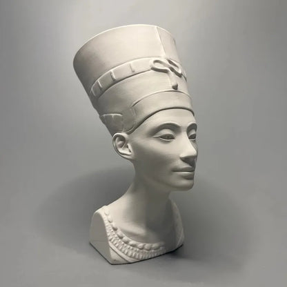Nefertiti Bust Ancient Egypt Museum Replicated Gypsum Sculpture Desktop Ornaments Modern Home Decoration Aesthetic Art Figurine