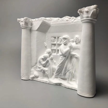 Nordic Art Retro Relief Ornaments Plaster Figure Sculpture Decoration Ornaments Art Home Luxury  Modern Living Room Figurines