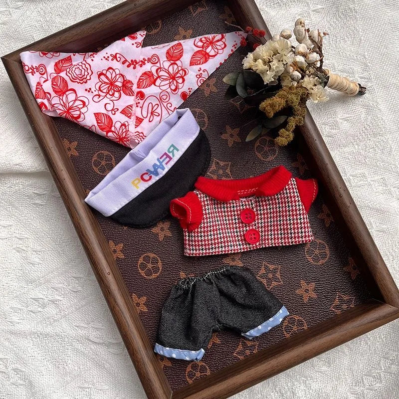 For Lafufu clothes cute clothes one two three generation vinyl doll small suit hat baby clothes Azu mask suit Bass, Woody, Nick