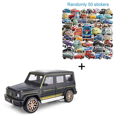 1:18 G63 Night Edition Models Cars Toys Metal Diecast 6 Doors Opened Off-road Vehicle with Light Sound SUV Perfect Gift for Boys