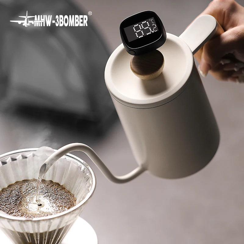 MHW-3BOMBER Digital Instant Read Coffee Thermometer for Latte Art Pen Milk Frothing Pitcher Chic Home Barista Kitchen Accessorie