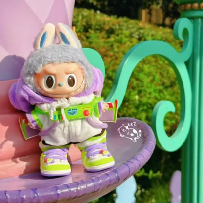 New Labubu Clothes Buzz Lightyear Baby Doll Clothes Toy Story For 17cm Labubu Clothing Replaceable Fashion Clothes Toys