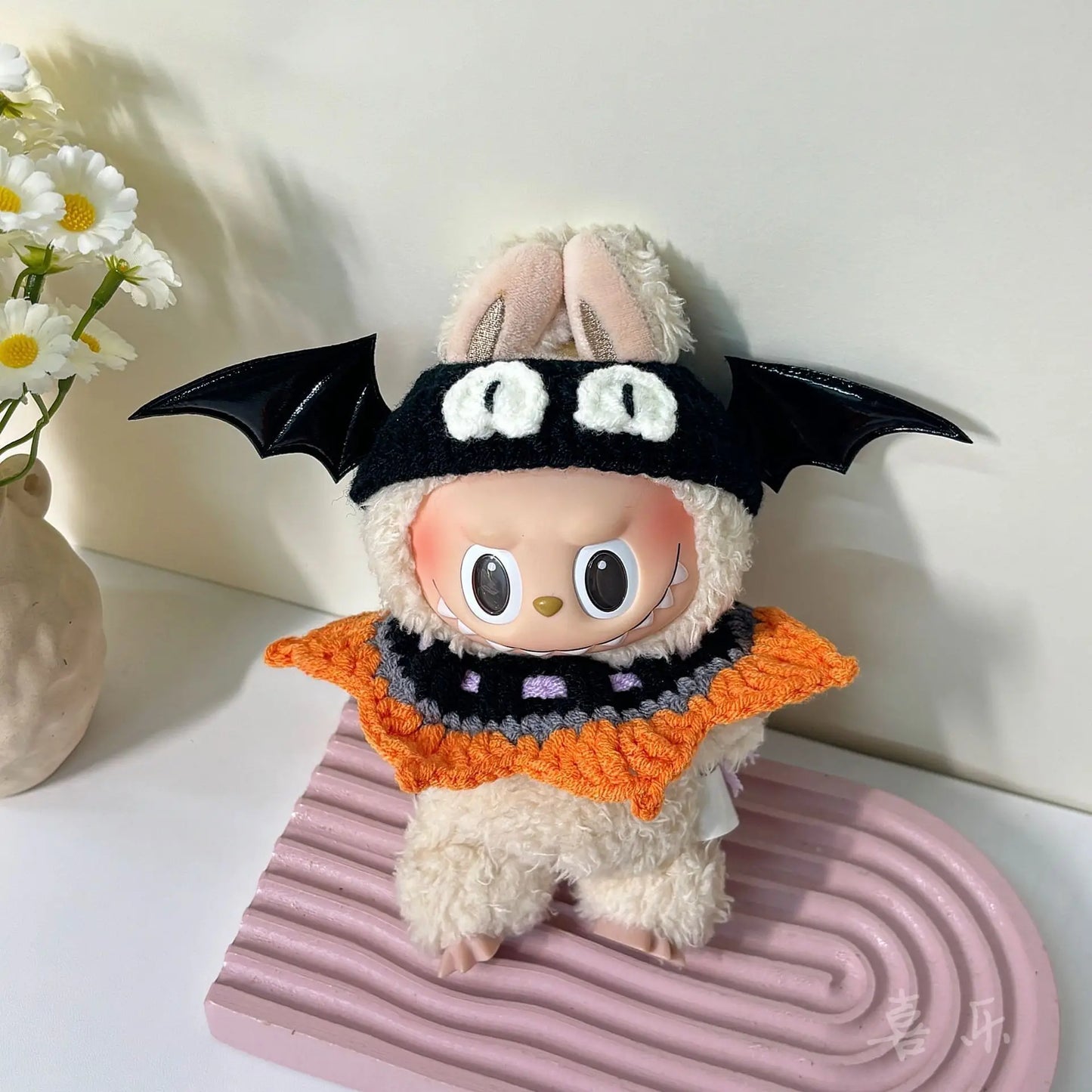 Halloween Pumpkin Clothes For Lafufu Clothes Doll Bat Wing Pumpkin Clothes with Hat For labubu cloth outfit Accessories
