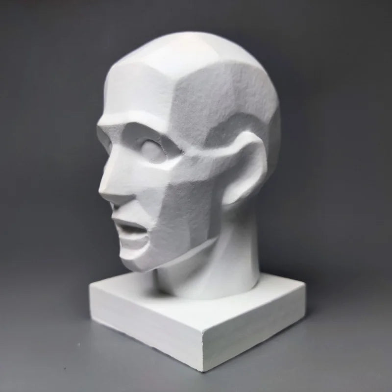 Portrait Model Teaching Aids Sketch Plaster Figure Sculpture Art Ornaments Interior Art Living Room Figurines Desktop Decor Gift