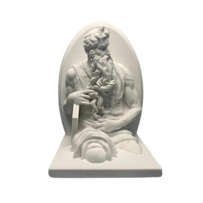 Moses Figure Sculpture Artwork Plaster Desktop Ornaments Senior Niche Gifts Modern Home Decoration Luxury Elegant Room Ornaments
