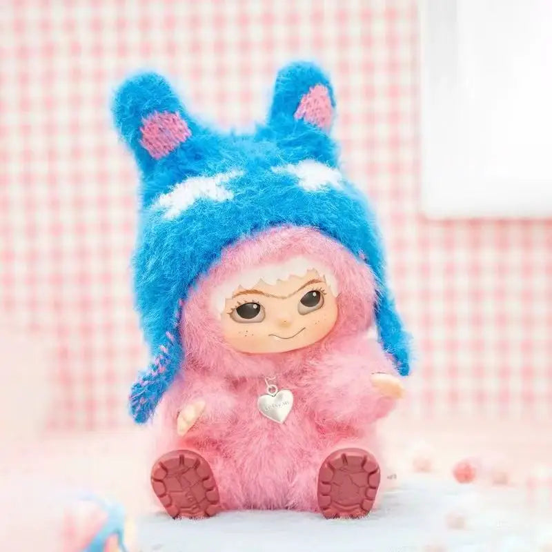 Wakuku Blind Box Fuzzy Trendy Fun Party Series And Wakuku Panda Elevator Action Figure Doll Bag Surprise Bag Pendant Doll Gift