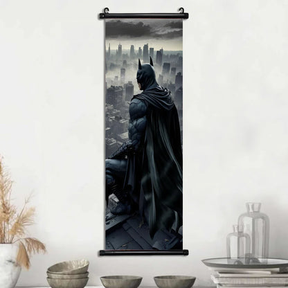 DC Batman Hanging Scroll Poster Movie Wallpaper Wall Artwork Canvas Painting Home Decoration Art Print Bedroom Decor Gift