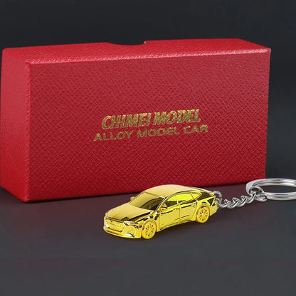 1:64 Scale Rs7 GTR-R34 Toy Car Model Alloy Diecast Miniature Key Ring Exquisite Spray Painting Key Pendant for Child Adult Gifts