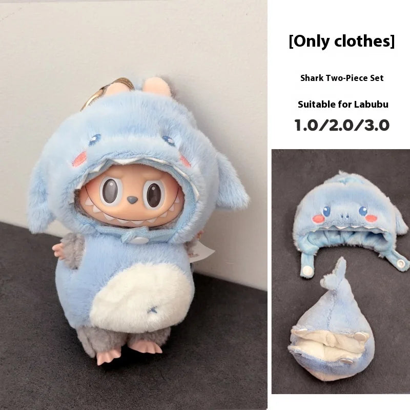 In Stock For 17 Cm V1/V2/V3 Ropa Lafufu Clothes Fried Shrimp Onesie Explosion Cute Animal Clothes Outfit Display Kawaii Gift