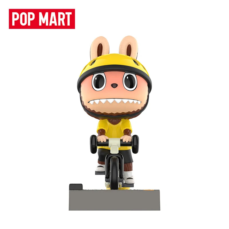 POP MART LABUBU THE MONSTERS Summer Cycling Series Blind Box Toys Kawaii Anime Action Figure Surprise Mystery Box Dolls Girls
