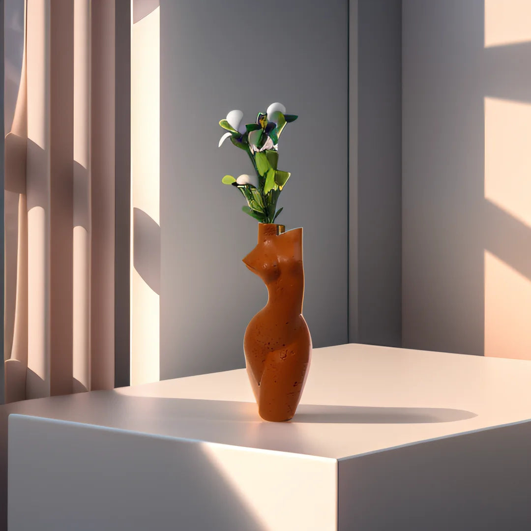 Europe and the United States style creative resin art vase human body shape home decoration living room decoration shaped vase