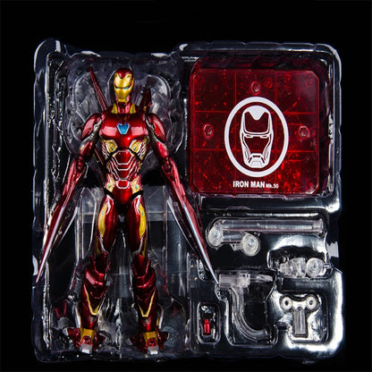 Marvel Iron Man MK50 Action Figure SHFiguarts SHF Avengers Marvel legend Nano Metal Tony Stark Model Toys Collection Doll Gift