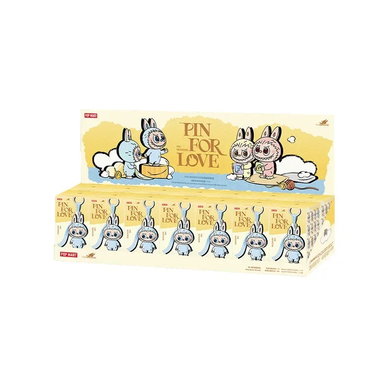 POP MART LABUBU THE MONSTERS PIN FOR LOVE Series Vinyl Plush Pendant Blind Box Mystery Box Guess Bag Toys Doll Cute Anime Figure