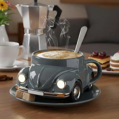 Beetle Car Coffee Mug Funny Semi Truck Heat Resist Coffee Cup Resin Creative Tea Cups Handmade Unique Drinkware for Home Kitchen
