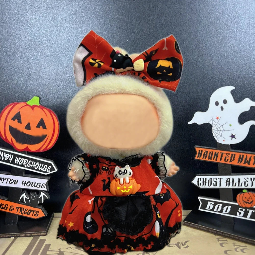 For Lafufu Clothes Mini Doll Clothing Accessories Halloween V1 V2 V3 Outfit Plush Toy Costume Decoration Labbubu Have a Seat