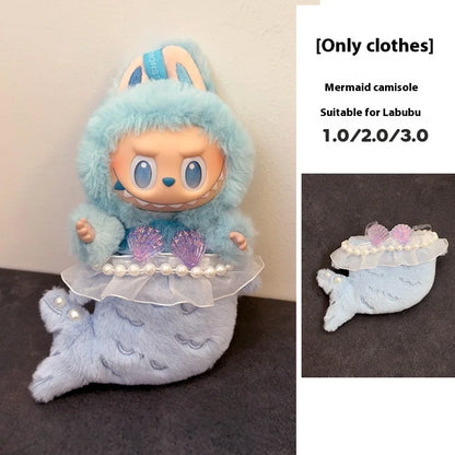 In Stock For 17 Cm V1/V2/V3 Ropa Lafufu Clothes Fried Shrimp Onesie Explosion Cute Animal Clothes Outfit Display Kawaii Gift
