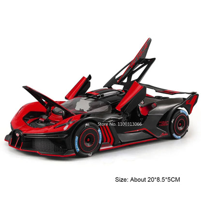 1:24 Scale Bolide Revuelto Model Sports Cars Toys Spray Version Alloy Diecast with Light Music Miniature Vehicle Boys Xmas Gifts