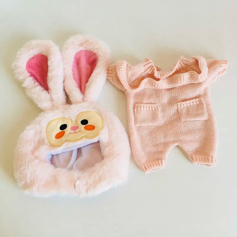 30cm Doll Lina Doll Clothes Plush Toy Set Teddy Bear Kawaii Anime Accessories Dress Up Cute Cartoon Friends Holiday Gift