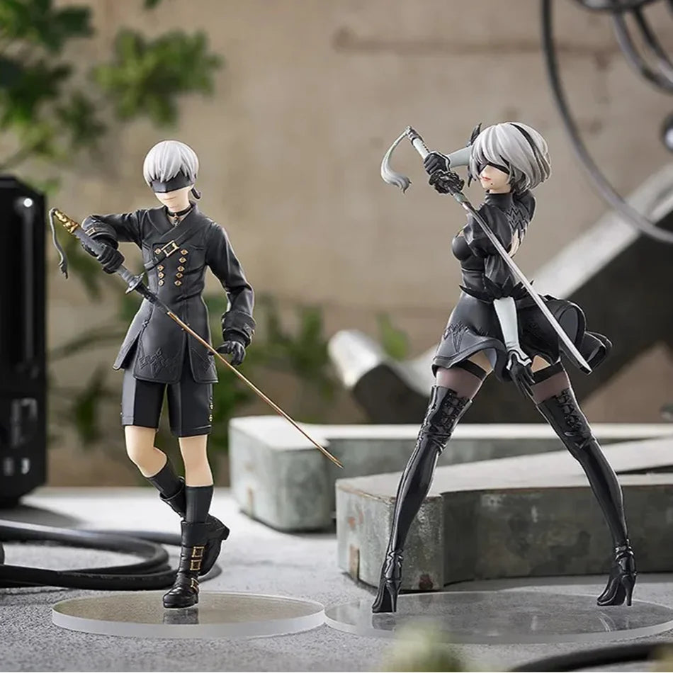 2025 new hot sale nier: automata yorha type a2 2b 9s pvc anime action figure model collection ornament anime model cartoon toy