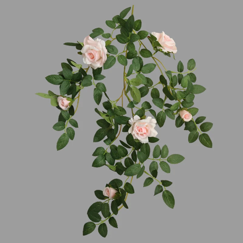 Rose series Wall hanging Flower Decor Floral Rattan diy Wedding living room Reception decoration  Accessories Events Party Props