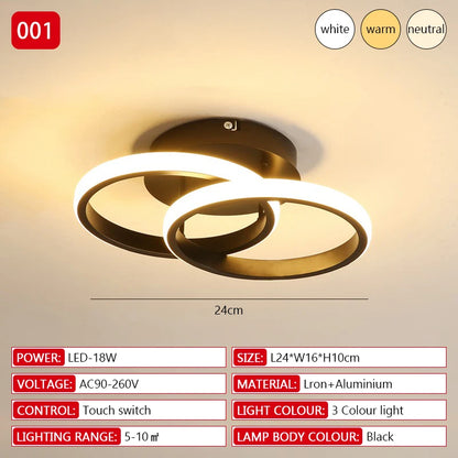 LED 20W Aisle Ceiling Light Modern Home Lighting LED Surface Mounted Bedroom Living Room Corridor Light Staircase Balcony Light