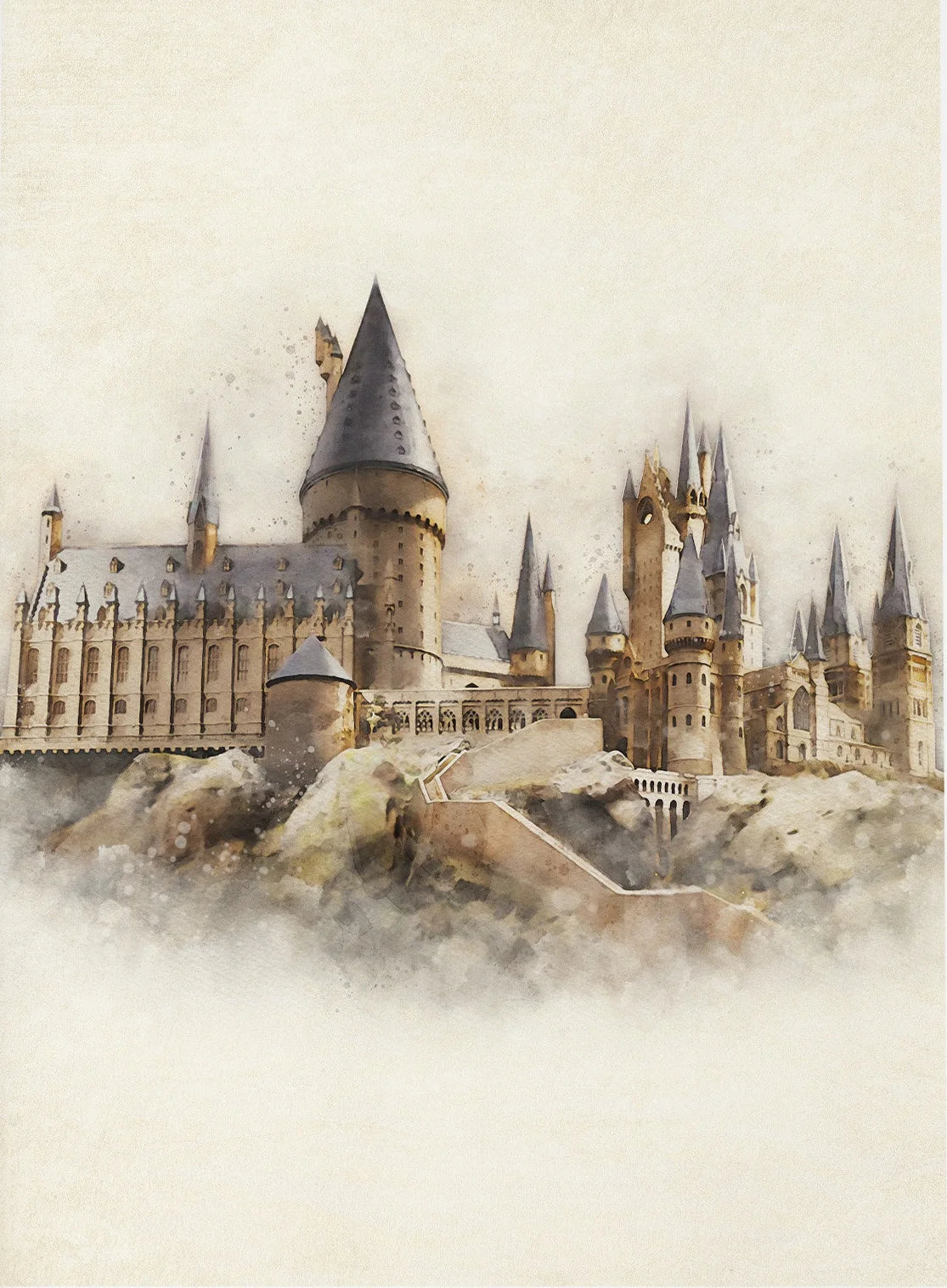 Wizard Inspired H-Hogwarts Poster Owl Magical School Castle Pumpkin House Canvas Painting Nursery Wall Art Kids Room Home Decor