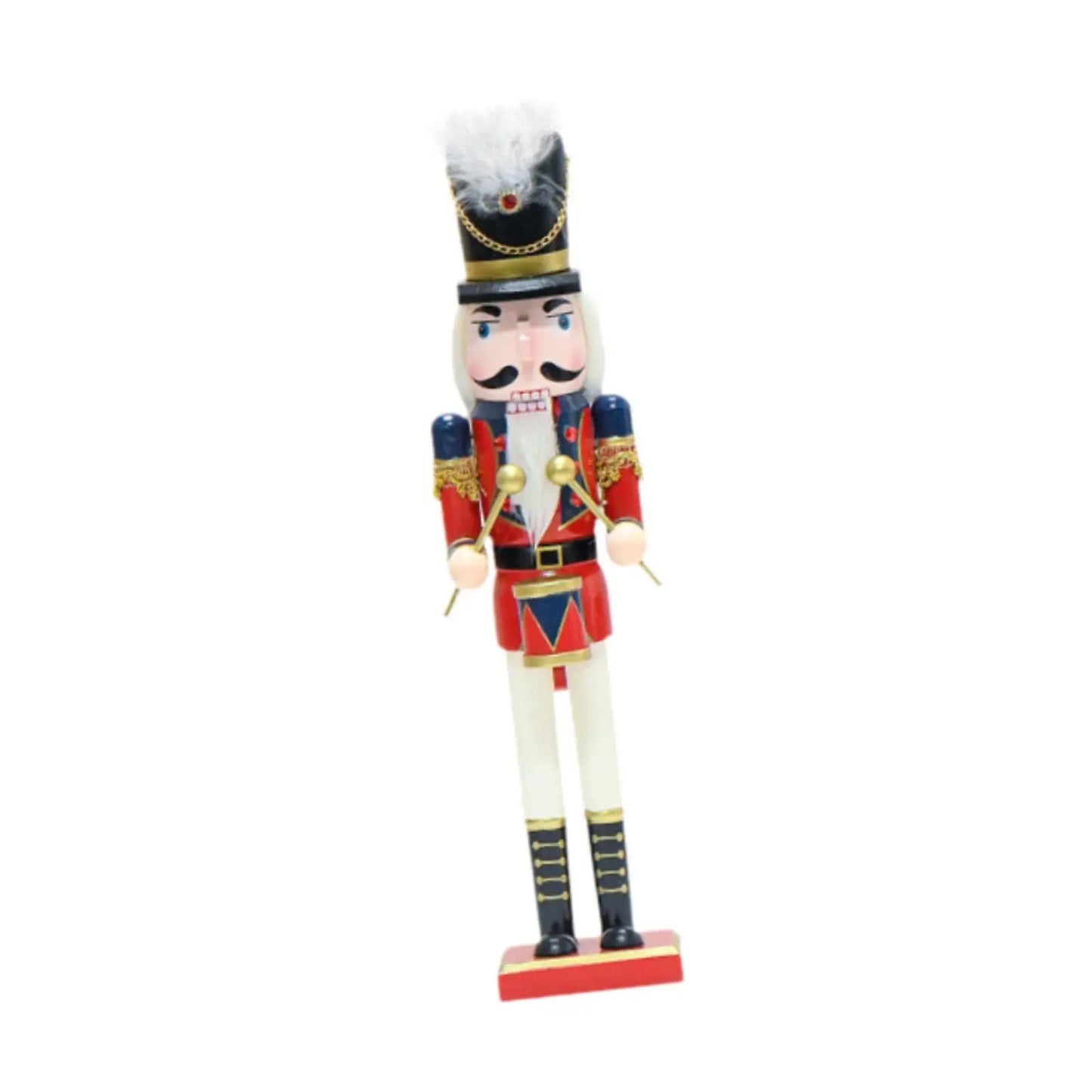 Christmas Nutcracker Figure Decor 40cm Wooden Nutcracker for Home Kids Gifts