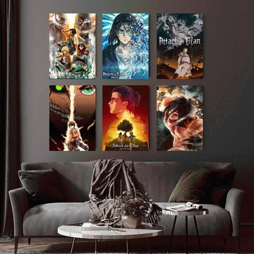 Anime Attack on Titan Poster Home Office study Wall Bedroom Living Room Kitchen Decoration Painting